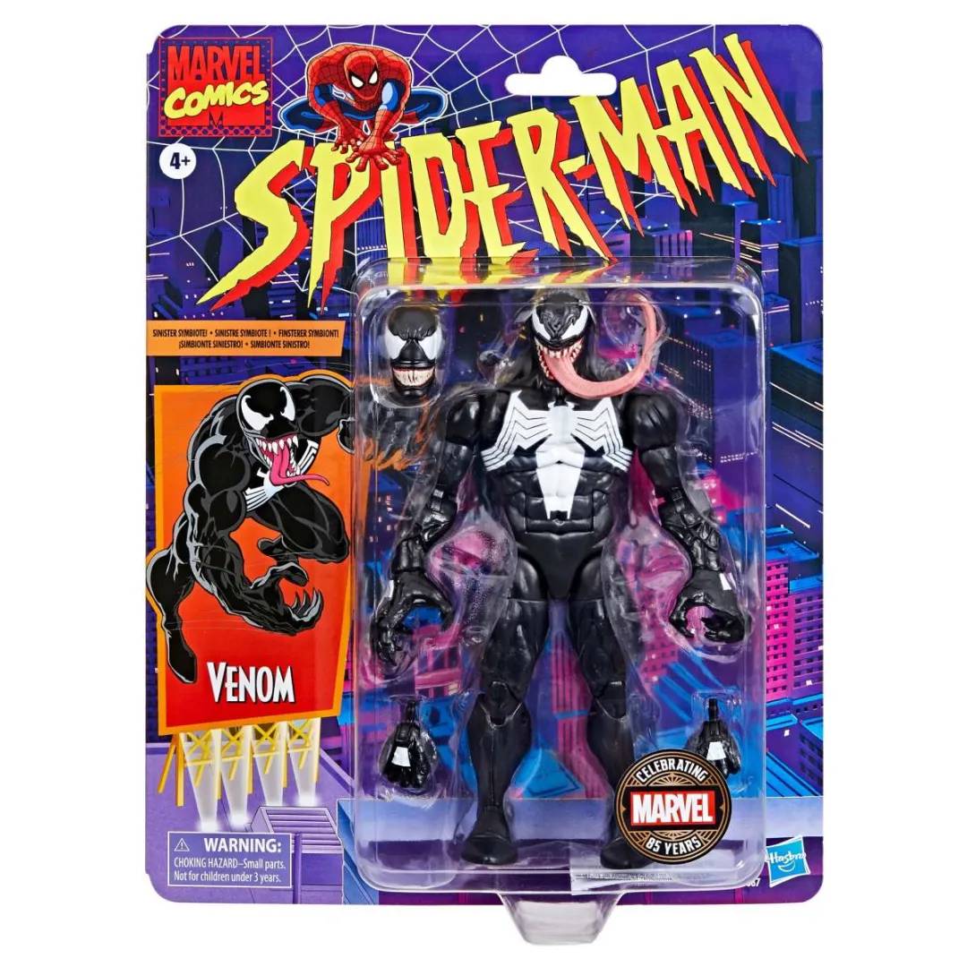 孩之宝『Marvel Legends猛毒（Venom）85周年纪念版』6寸可动人偶，新规造型大展猛毒魄力！