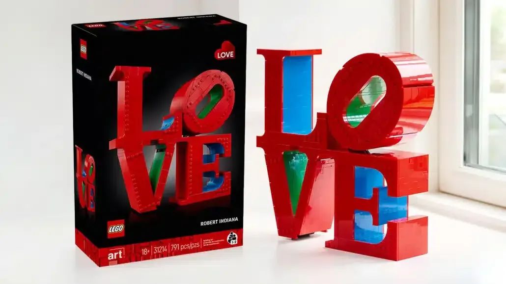经典波普艺术雕塑再现，乐高艺术系列31214 LOVE雕塑正式公布，用积木表达爱意吧！
