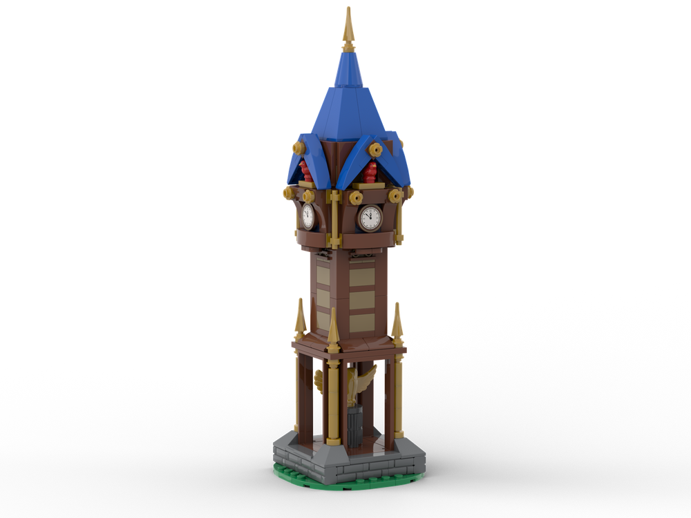 Village castle Clock Tower-村庄中的时光守望者：中世纪钟楼