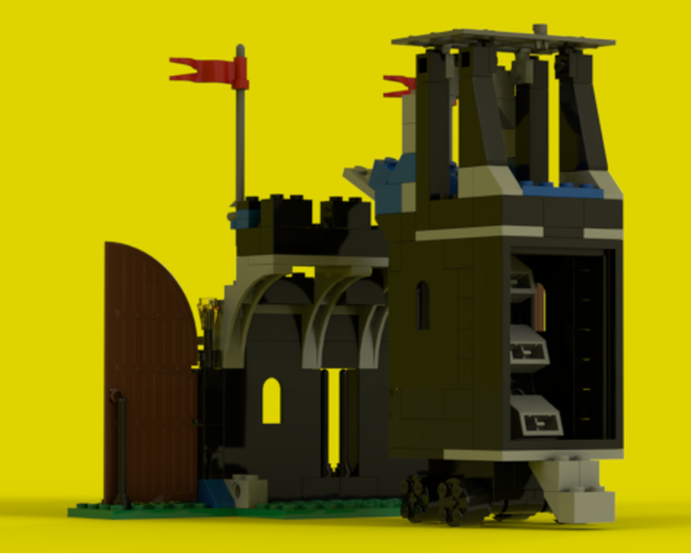 MOC-【6059 Siege Tower & Rampart 骑士要塞重制版】——童年经典的再现与进化！