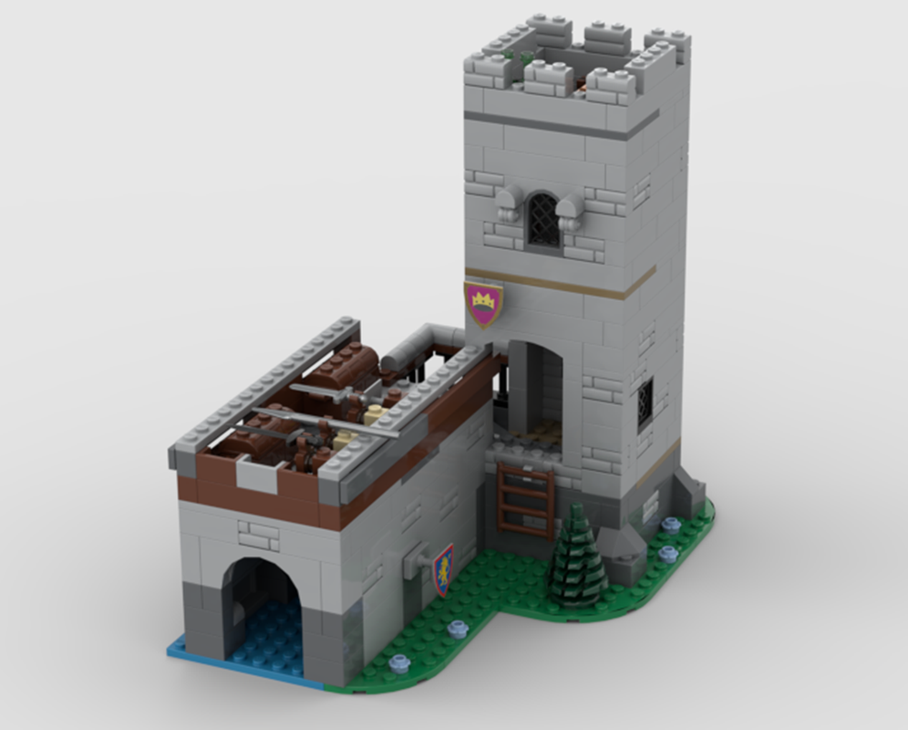 10305 Rebuild – Lion Knights Watchtower-狮骑士的守望塔