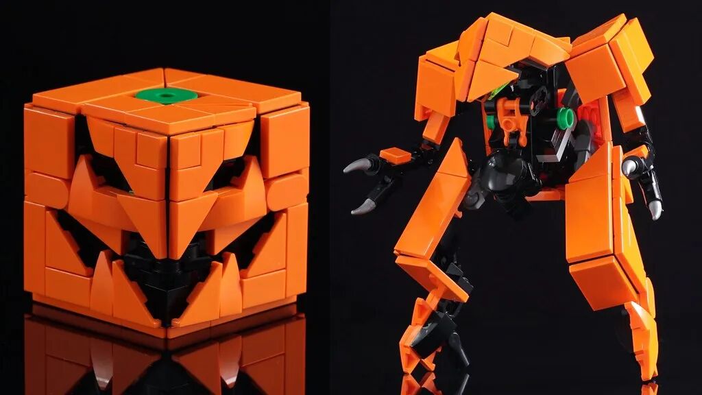 今年万圣节最硬核乐高南瓜灯上线！邪魅小魔头秒变昆虫系机甲战士！