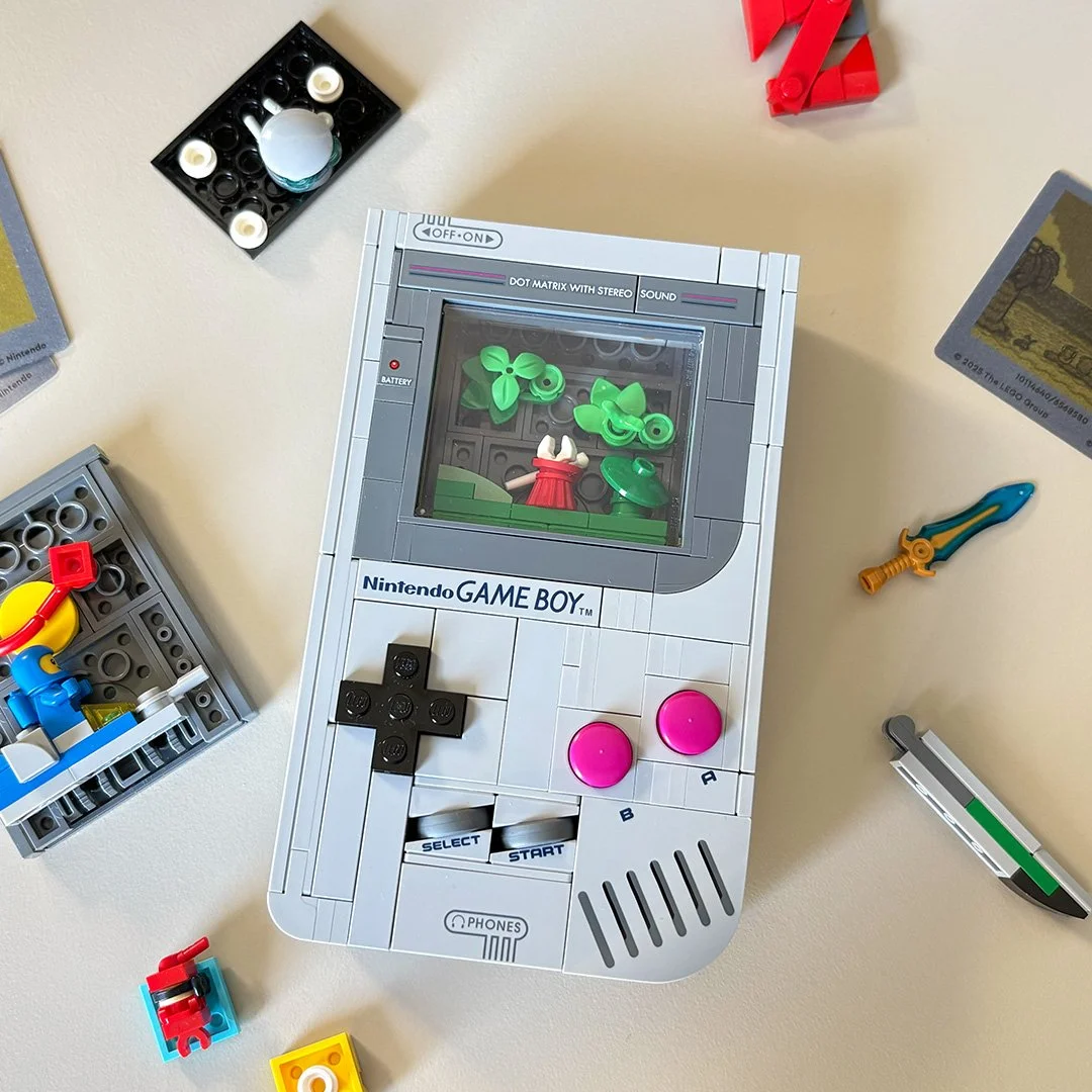 官方屏太无聊？乐高Game Boy教程，5套微场景直接抄，马力欧像素风2分钟搞定