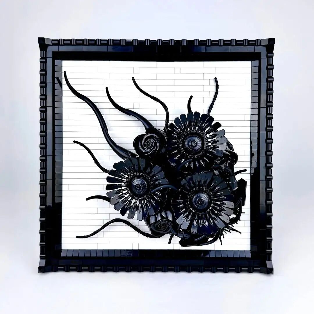 我赌一包辣条，你绝对没有见过这么诡异的乐高花！