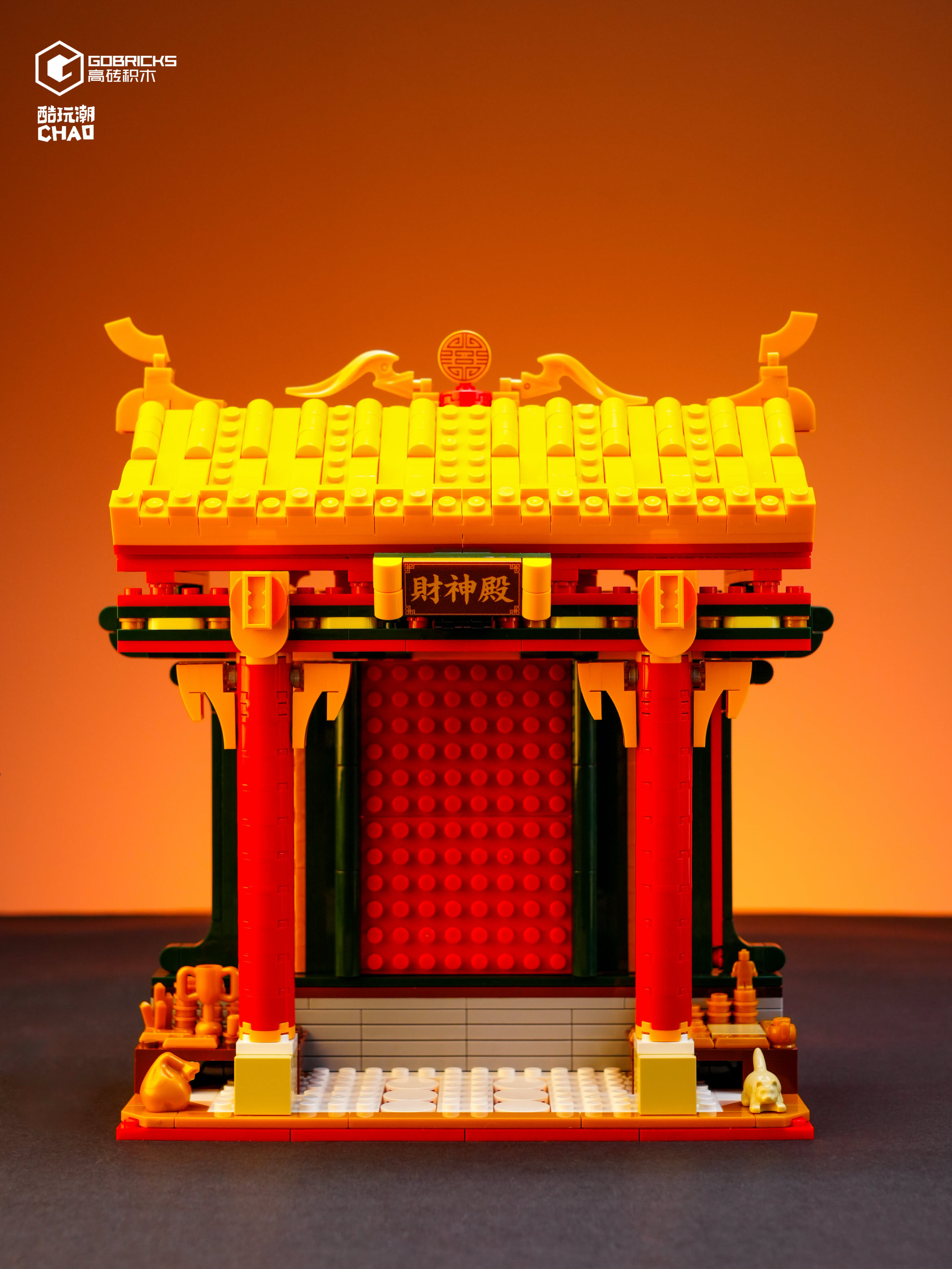 %title缩略图 把财神殿搬上桌面之前,我没想到中式积木能这么讲究
