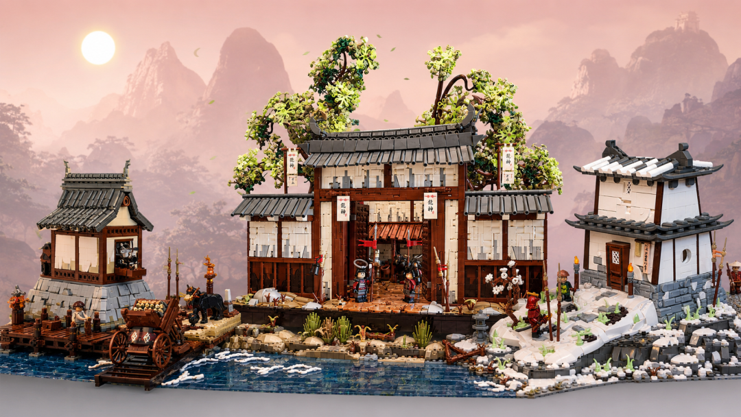 三件作品拼出一整片武士领地！乐高Summer Joust 2026合作组冠军细节拉满