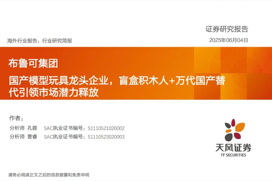 天风证券研究报告：布鲁可集团拼搭角色玩具业务与IP授权布局 配图 1